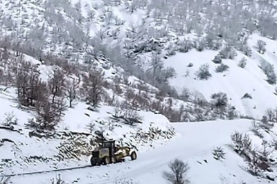 Diyarbakır dışında kar yağışı