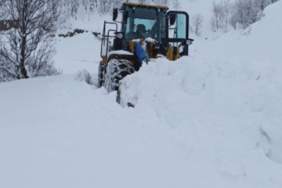 DBB kırsalda kar mücadelesine devam ediyor