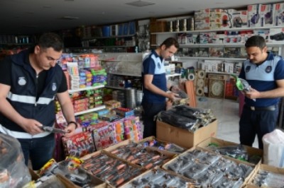 Zabıtadan bayram öncesi maytap denetimi