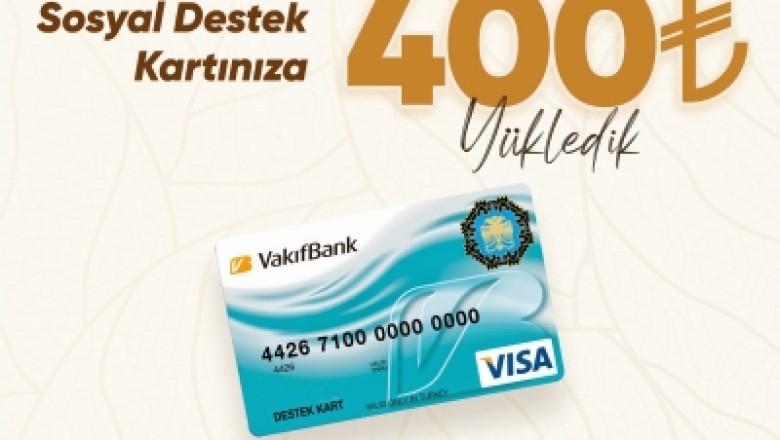 Sosyal kart sahiplerine bayram yardımı