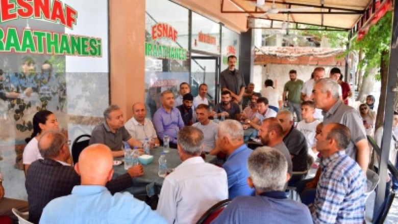 Vali Ali İhsan Su, Çınar’da vatandaşlarla bir araya geldi